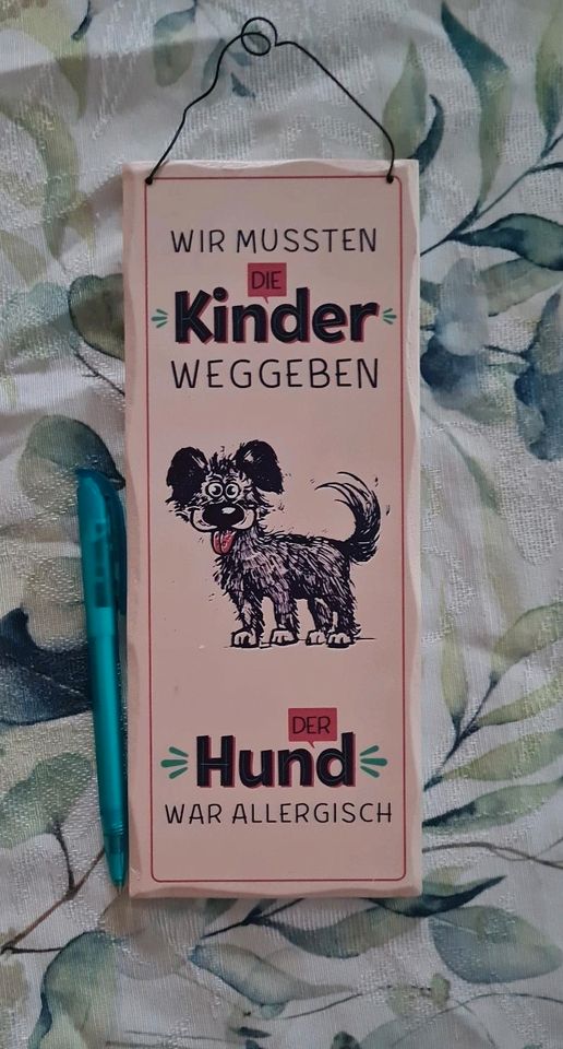Schild Hund Spruch in Osternienburger Land