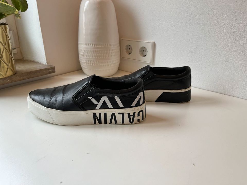 Sneaker Calvin Klein Slip On Schwarz Weiß Gr. 40 Damen in Stuttgart