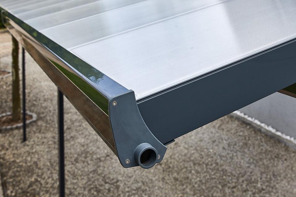 Terrassenüberdachung Gutta Bausatz Typ A Anthrazit 3x3 - Neuware in Moers