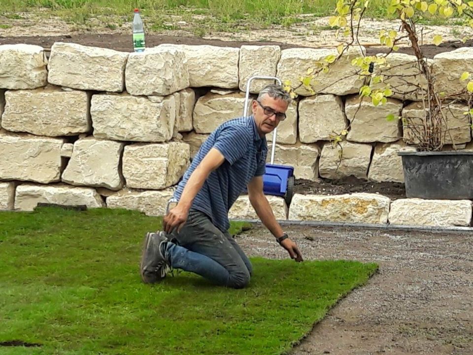 Rollrasen Erdplanierungen Gartenarbeit in Nürnberg (Mittelfr)