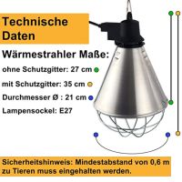 Gebrauchte Kerbl Wärmelampe zum Schutz ihrer Haustiere. Bayern - Burgoberbach Vorschau