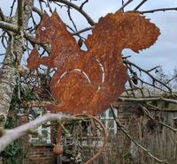 EICHHÖRNCHEN ZUM HÄNGEN FÜR MEISENKNÖDEL GARTENDEKO FUTTERSTATION Niedersachsen - Großefehn Vorschau