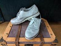 S.Oliver Schuhe Soft Foam weiß-silber Gr. 42 Bayern - Zolling Vorschau