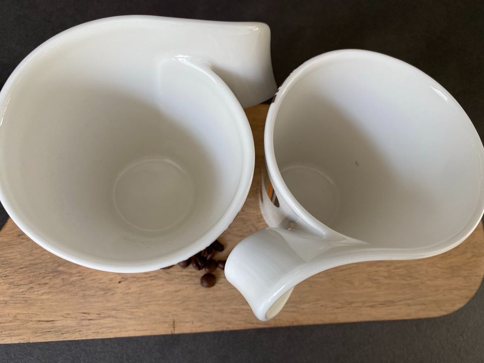 Kaffeebecher von Villeroy und Boch, Henkelbecher, New Wave in Ganderkesee