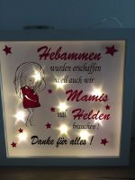 LED Bilderrahmen Weihnachten Taufe Hebammen Geburtstag Bayern - Stein Vorschau