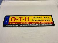 KFZ Kennzeichenhalter Neu Standard Werbung O-T-H Sachsen-Anhalt - Genthin Vorschau