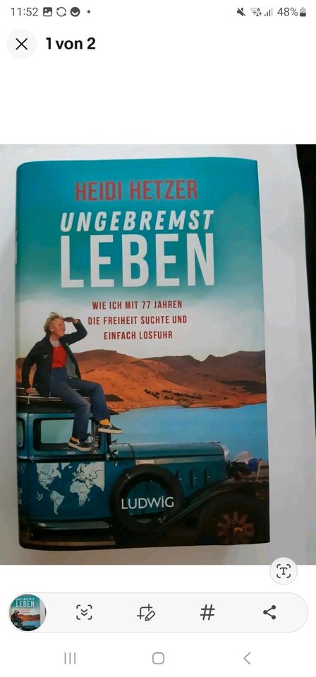 Handsigniert,   Ungebremst leben Das Abenteuer meines Lebens Heid in Berlin