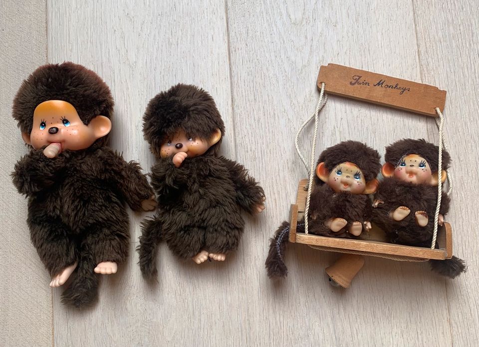 Monchhichi Schaukel u einzeln , Sekiguchi, Stofftier affenähnlich in Idstein