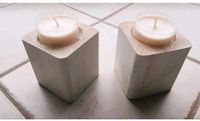 Teelichthalter Kerze Geschenk Holz weiß shabby Deko Lie 10x10 NEU Niedersachsen - Himmelpforten Vorschau