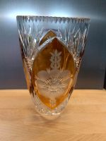 Bleikristall Vase mit bernsteinfarbenem Überwurf Nordrhein-Westfalen - Zülpich Vorschau
