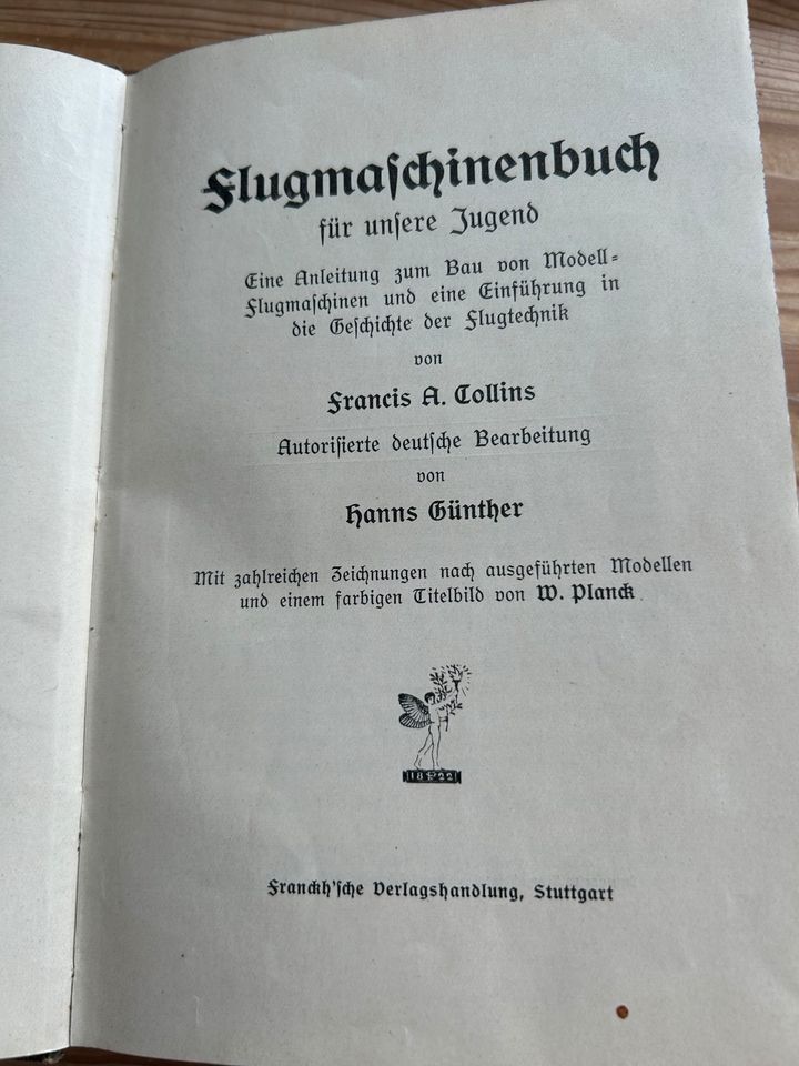 FlugmaschinenBuch für unsere Jugend Francis A. Collins in Fritzlar