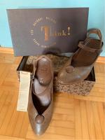 THINK! Pumps, Made in Italy, Leder, grünbraun, Gr.39,5 Baden-Württemberg - Eriskirch Vorschau