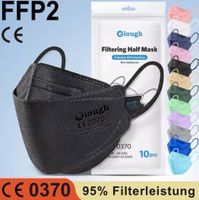 elough FFP2 Masken, Mundschutz, 4D Fischform, CE Zertifiziert Baden-Württemberg - Hügelsheim Vorschau