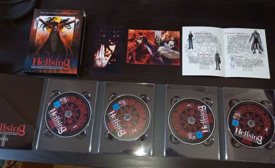 Hellsing die komplette original Serie, 4 DVDs, auf deutsch, Anime in Bocholt