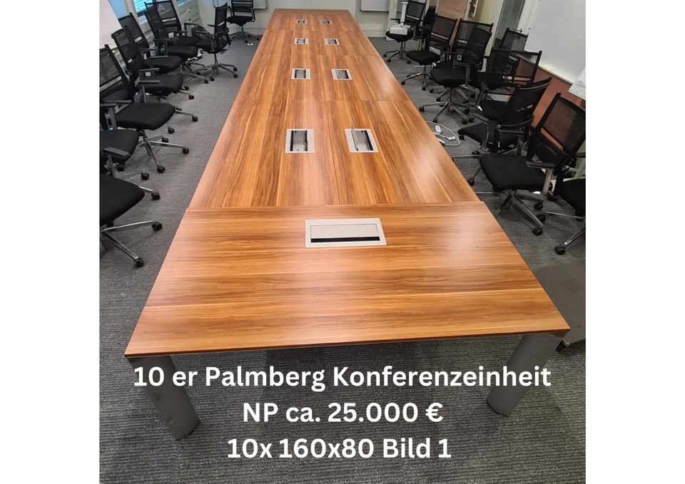 Palmberg Schreibtisch 160x160 mit Medienschacht in Großbeeren