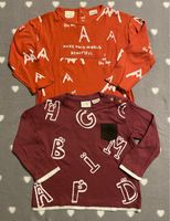 Set Langarmshirts rot orange Schrift Buchstaben Set 86 92 Bayern - Kempten Vorschau