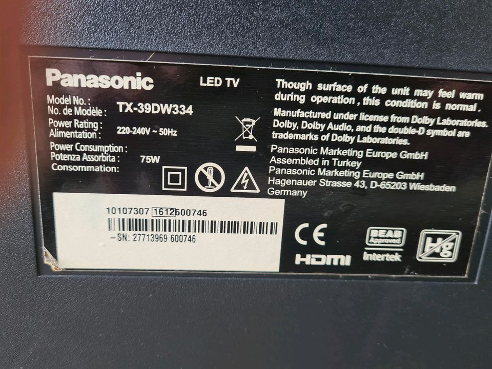 Panasonic LEDTV in Kamp-Lintfort