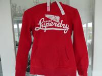 superdry Hoodie Sweatshirt Pullover rot Logo Gr. S Bayern - Mitterteich Vorschau