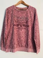 Damen Pullover altrosa Gina Gr.42 Pailletten Print Mecklenburg-Vorpommern - Wismar Vorschau