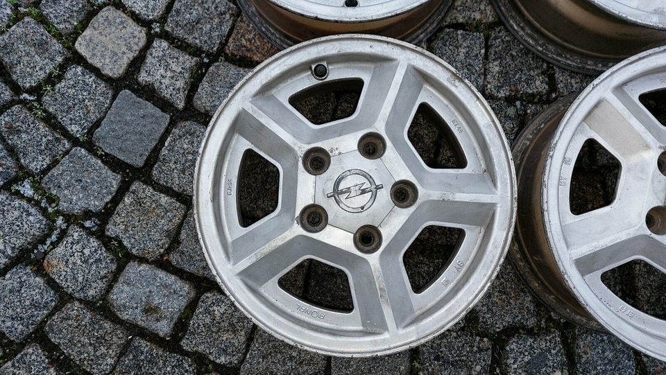 Opel Ronal 400 Alufelgen 6x14 Monza Ascona LK5x120 in Nordheim am Main