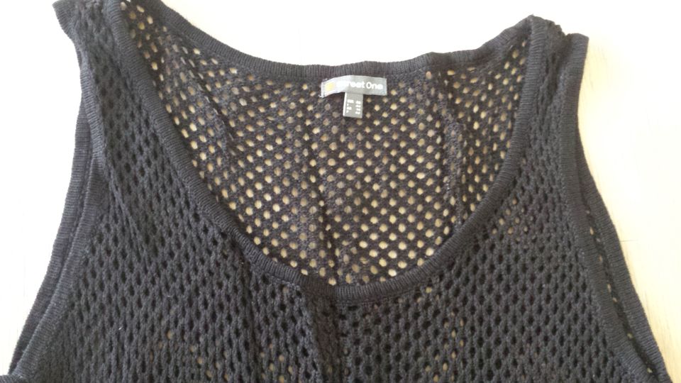 Neues sexy Strick Shirt Top Street One 40 M Viskose schwarz in Mering