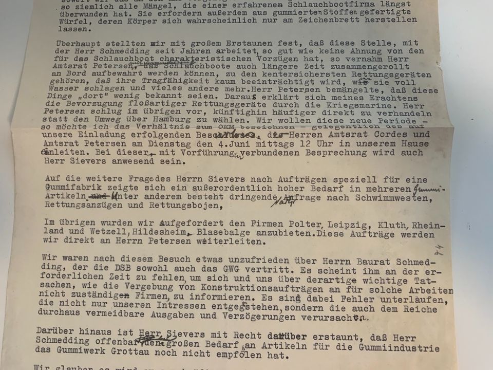 1940! Schreiben Kriegsmarine Bestellung Wehrmacht 2. Weltkrieg in Dürbheim