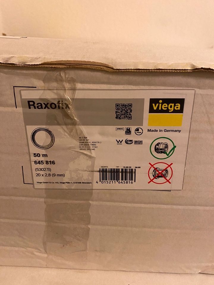 Viega RAXOFIX Rohr, mit 9 mm Dämmung 20 x 2.8 mm- 50 m in Hanau