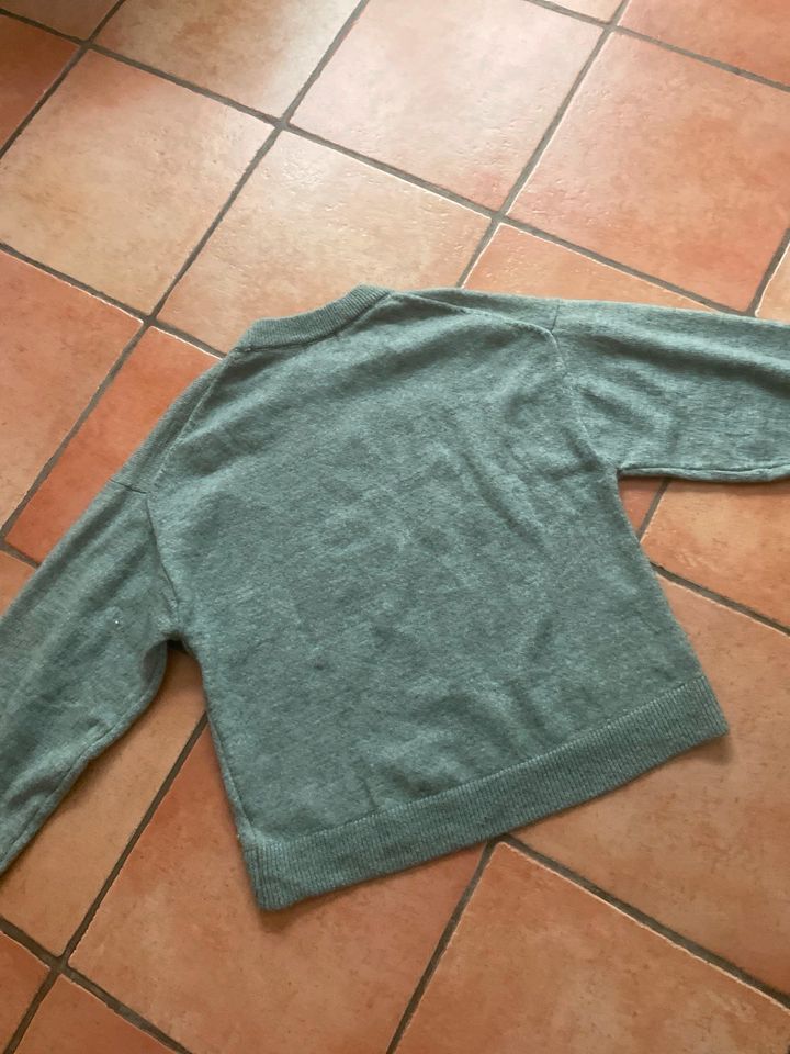 H&M Pullover mit Perlen - neu - grün - Gr. S - Wolle in Peine