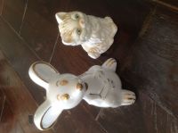 Katze Maus weiß aus Porzellan Dekoration Hessen - Zwingenberg Vorschau