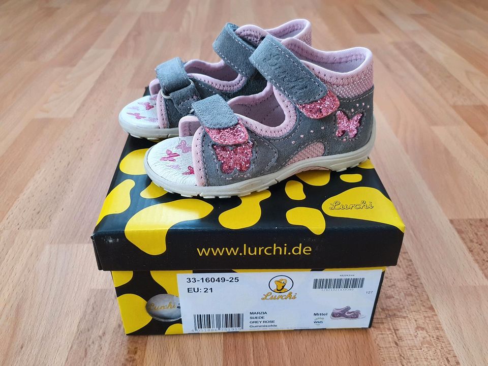 ☆NEU☆ Sandalen Lurchi WMS Mittel Leder Mädchen Gr. 21 in Jork