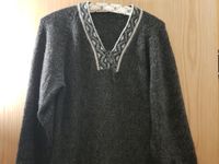 Poncho / Pullover / Jacquard / Fransen / Dunkelgrau Bayern - Neutraubling Vorschau