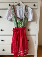 grün-rotes Dirndl MIT Bluse von Ludwig & Therese Wiesn Volksfest Bayern - Woerth an der Donau Vorschau