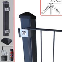 10m Doppelstabmattenzaun 1230 mm 6/5/6 Anthr.Klemmplättchen Nr173 Nordrhein-Westfalen - Lübbecke  Vorschau