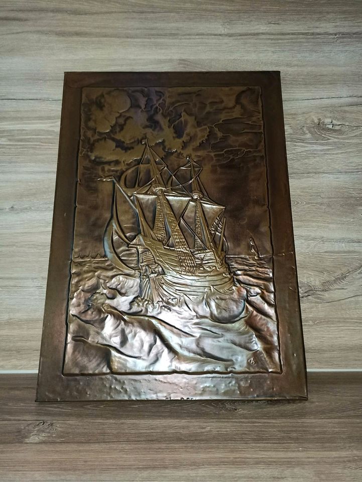 Kupferstich, Altes Kupfer Bild "Segelschiff" von Schock in Hamm