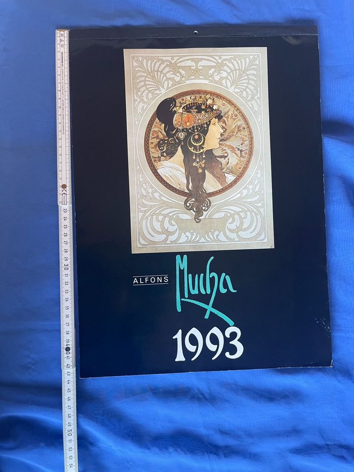 KUNSTKALENDER VON ALFONS MUCHA 1993 in Rehau