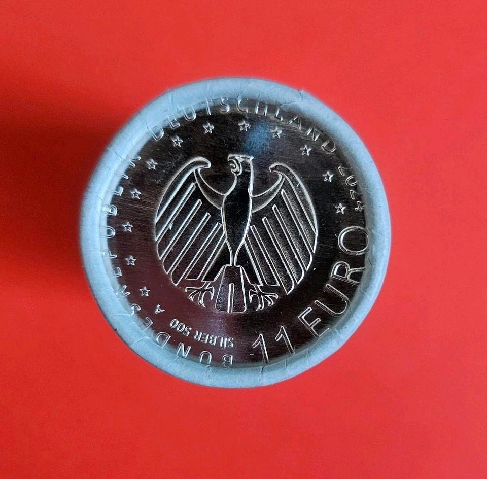 11 Euro Silbermünze 2024 UEFA Fußball-Europameisterschaft in Wermelskirchen