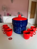 Jasba Vintage 70er Jahre Bowleset Rumtopf rot blau Hessen - Wettenberg Vorschau