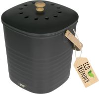 HMF Nachhaltiger Biomülleimer Komposteimer mit Deckel 6L schwarz Hessen - Eppertshausen Vorschau