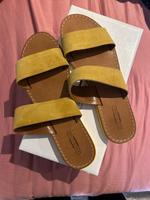 Deichmann Sandale Damen Echtleder Wildleder 41 Gelb Riemen Hessen - Neu-Isenburg Vorschau