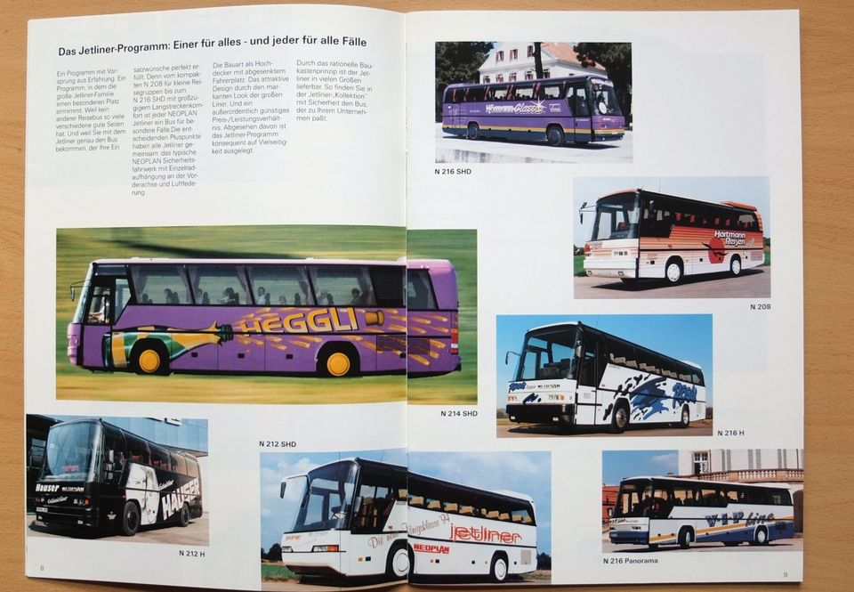 Autoprospekt Bus: Neoplan- die Königsklasse 1994 in Oberammergau