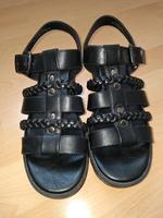Moderne Damen Sandale Catwalk mit Schnalle schwarz Gr. 39 München - Sendling Vorschau