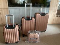 Kofferset 4 tlg. Rose XL 89 Ltr. 70x45x28 L / M Beuaty Case Mitte - Wedding Vorschau