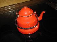 Vintage alte rote Teekanne Email Bayern - Ostheim Vorschau