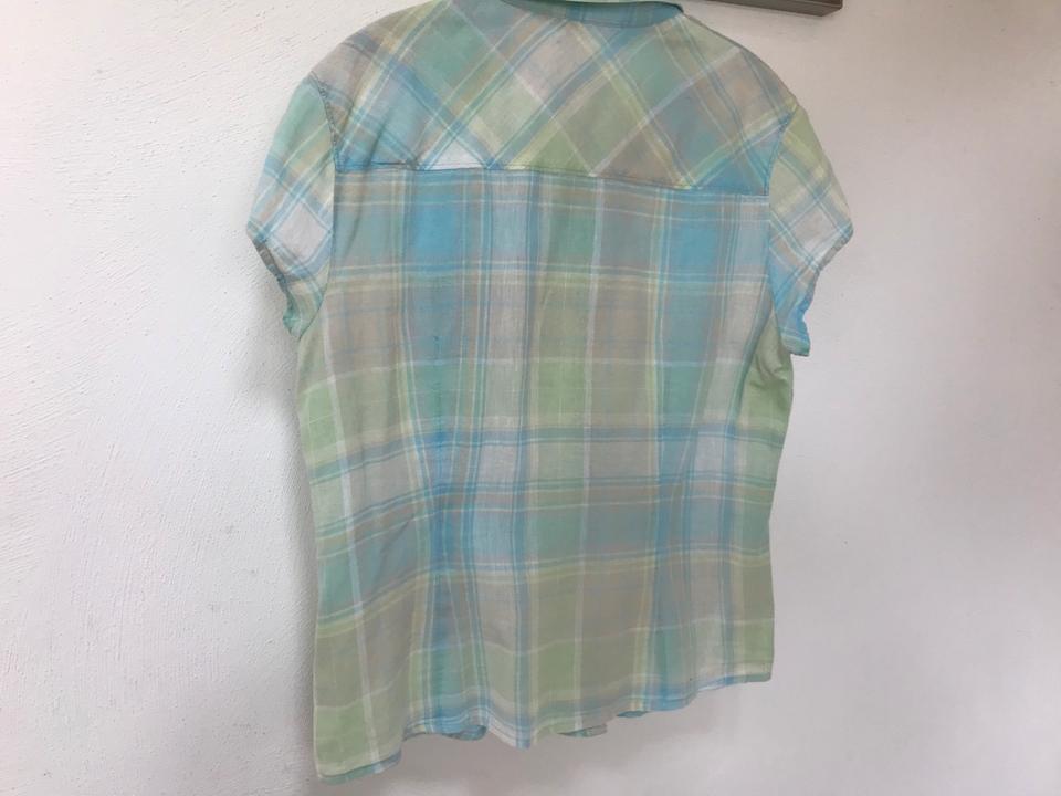 ESPRIT Sommer-Bluse L 38/40 pastell-farben beige mint-grün in Brücken (Pfalz)