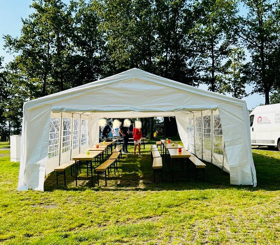 Partyzelt mieten, Festzelt, Eventzelt, Pavillon 5x10m Zeltverleih in Mülheim (Ruhr)