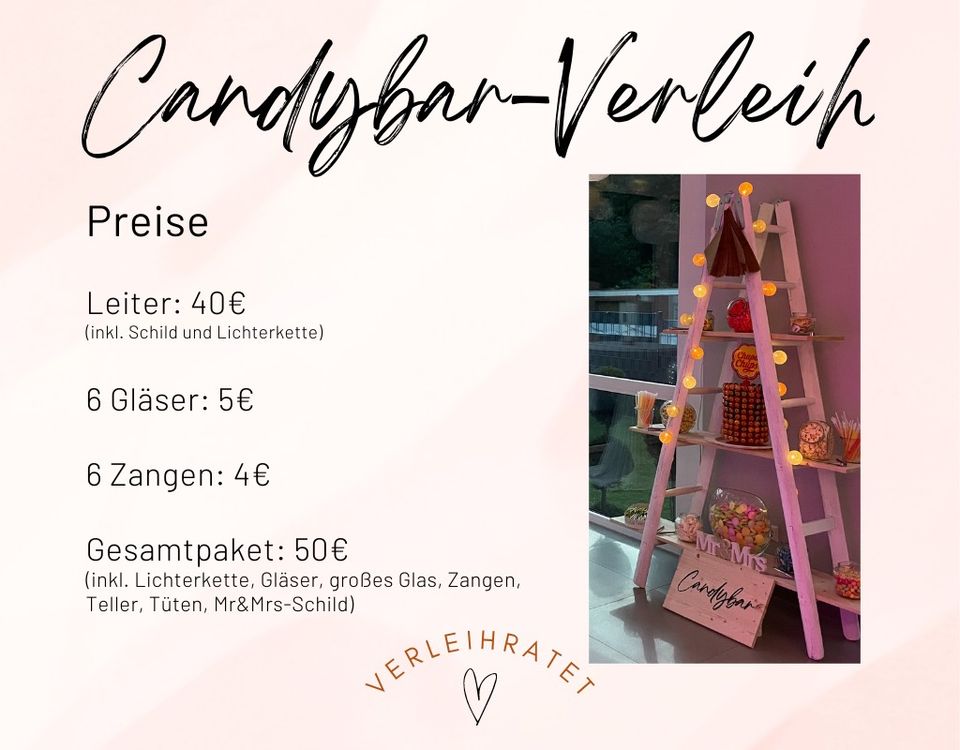 Candybar Verleih | Feiern Verleih Hochzeit in Diekholzen