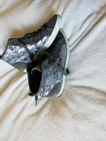 Paul Green Schuhe, Gr. 36, Leder im grau mit Glitzer Sachsen - Gornau Vorschau