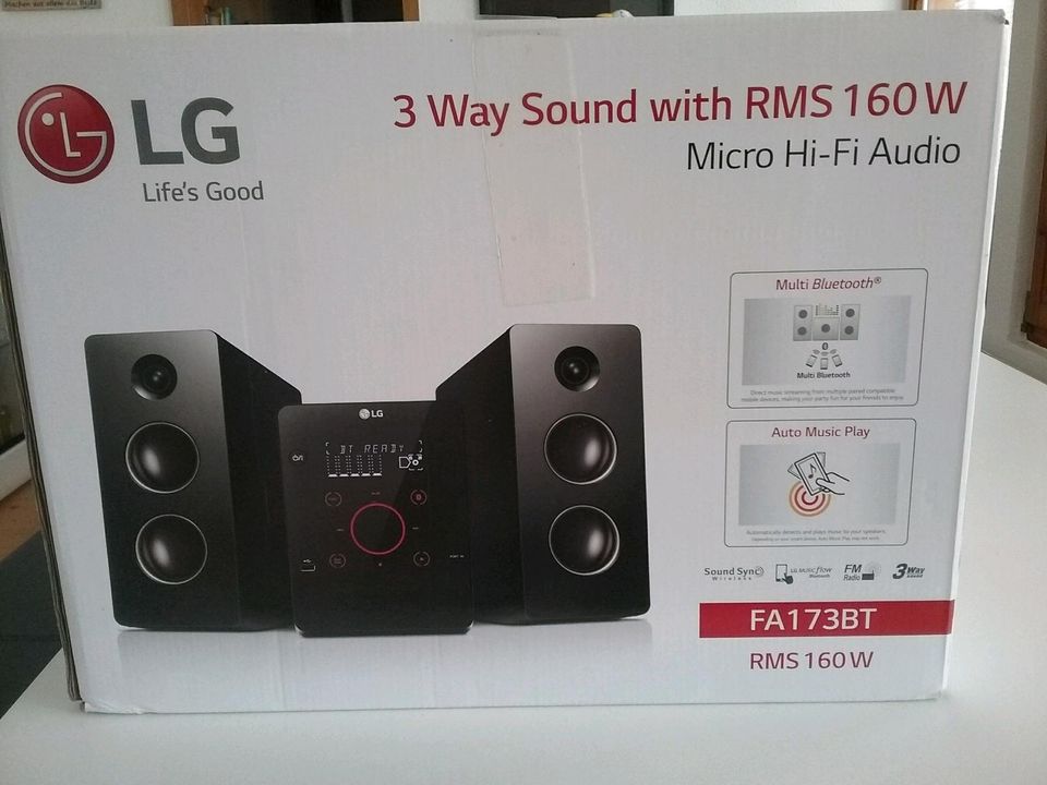 LG Micro Hi-Fi Audio Anlage 160W in Rickling