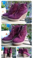 H&M Keilabsatz Wedges Stiefeletten bordeaux in Größe 38, sehr gut Nordrhein-Westfalen - Erftstadt Vorschau