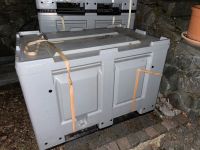 Graue Palettenbox a 1200 × 800 × 800 mit dem Deckel, wasserdicht Nordrhein-Westfalen - Bergneustadt Vorschau